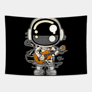 Astronaut Acoustic Guitar • Funny And Cool Sci-Fi Cartoon Drawing Design Great For Any Occasion And For Everyone Tapestry