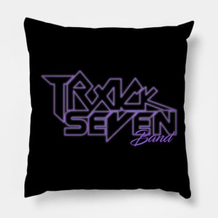 Purple See Through Track Seven Band Logo Pillow