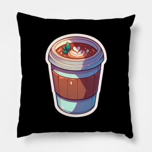 Coffee Cafe Retro Roast Vintage Art Pillow