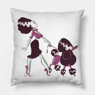 The Bride of Frankenstein takes a walk Pillow