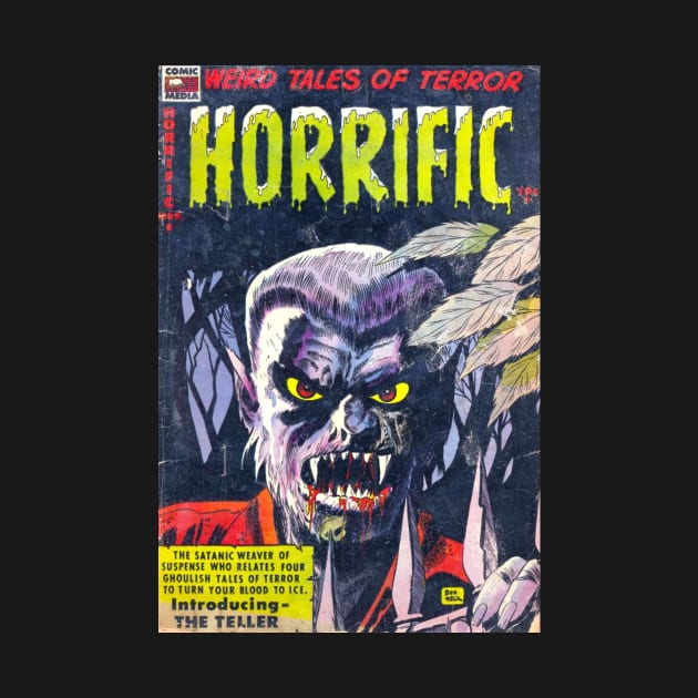 Vintage Werewolf Horror Comic Cover by Weirdette