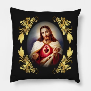 Sacred Heart of Jesus Catholic Detente Sagrado Corazon de Jesus Pillow