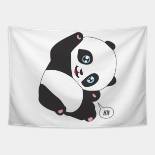 Panda Bear Say HI! Tapestry