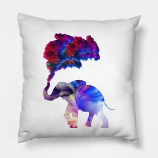 Rainbow Elephant Pillow