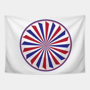 american flag style circle pattern Design fourth of july in USA Tapestry
