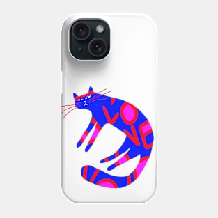 LOVE the athletic cat Phone Case