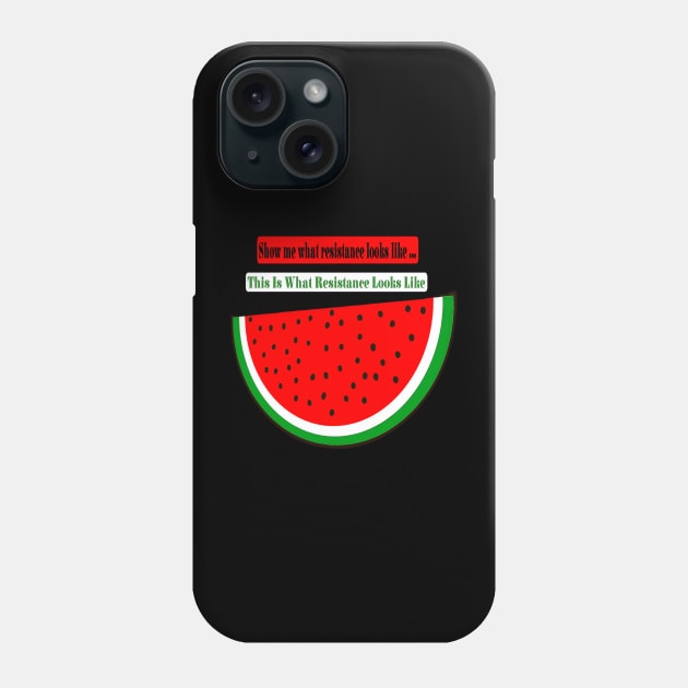 Show Me What Resistance Looks Like - This Is What Resistance Looks Like - Watermelon - Back Phone Case by SubversiveWare