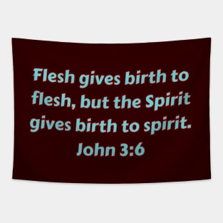 Bible Verse John 3:6 Tapestry