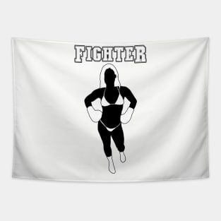 Fighter (Girl - Boxing) Tapestry