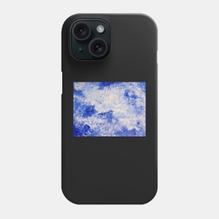 Splash Of Blue acrylic painting by Tabitha Kremesec Phone Case