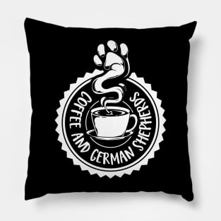 Coffee and German Shepherds - German Shepherd Pillow