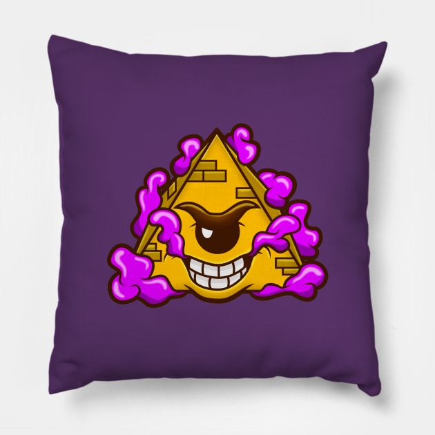 Pyramid eye Pillow by janlangpoako