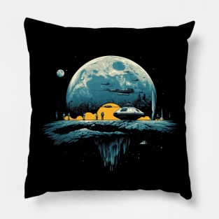 Journey to the moon, Sci Fi Pillow