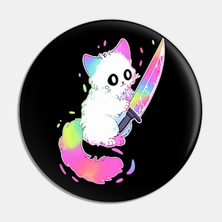 Cute Party Kitty EDM Festival Rave Pin