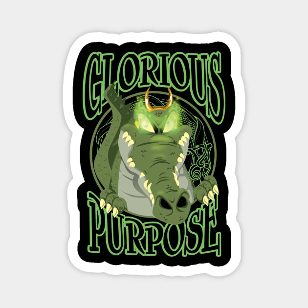 Glorious Purpose Magnet by CuddleswithCatsArt