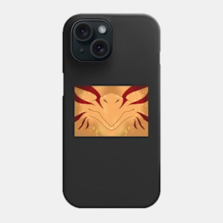 Gold with Red Stripes Dragon Mask Phone Case