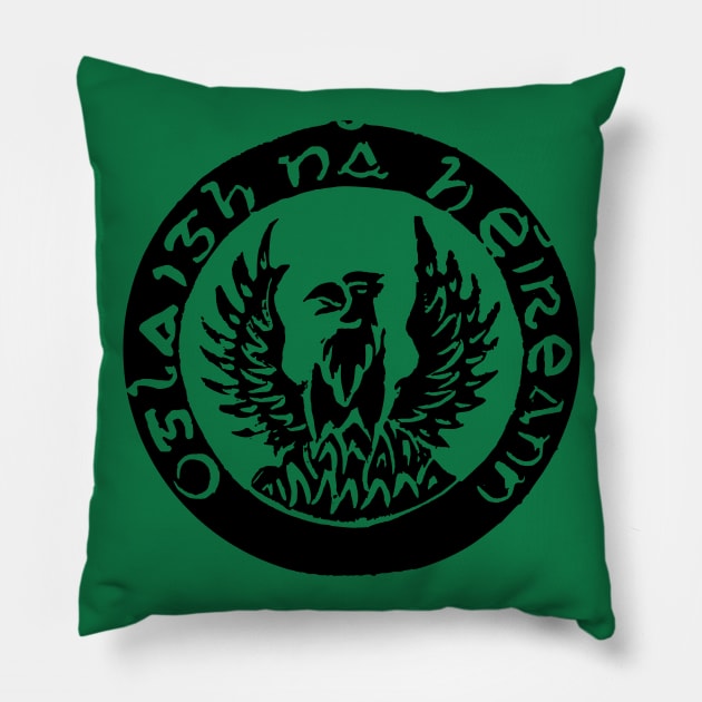 Irish Republican Phoenix Pillow by bumblethebee