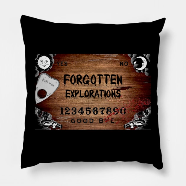 Forgotten Board 1 Pillow by ForgottenExplorations