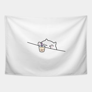 Bongo Cat Wants Boba! Tapestry