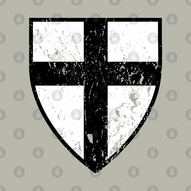 Teutonic Knights Shield  (distressed) by Illustratorator