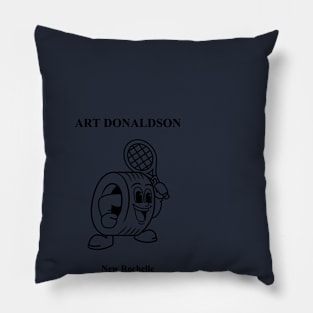 Art Donaldson Men's Singles Champion New Rochelle Challenger (Black Text) Pillow