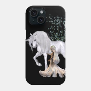 Little fairy with unicorn Phone Case