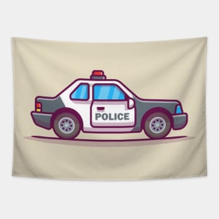 Police Car Tapestry