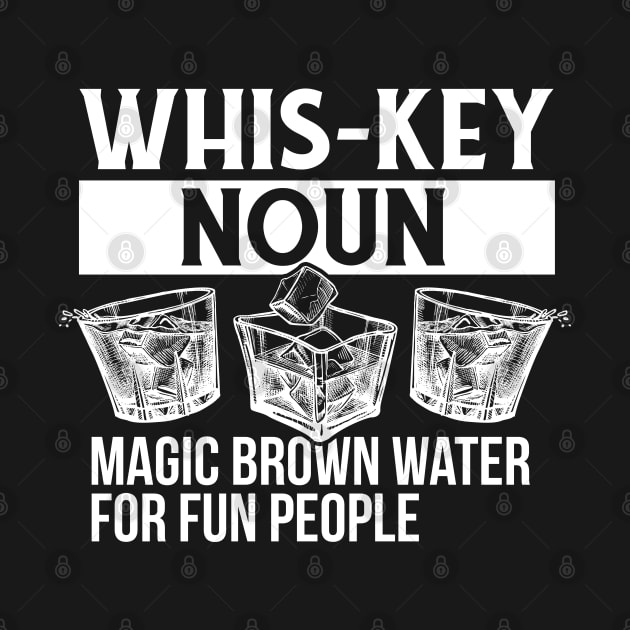 Whiskey Definition, Magic Brown Water For Fun People by TabbyDesigns