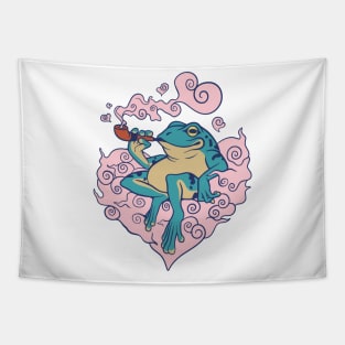 Smoke frog love Tapestry