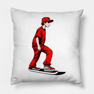 Skateboarder Pillow