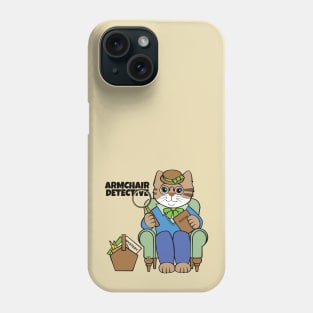 Armchair Detective Woman Cat Phone Case