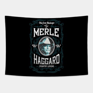 Merle Haggard Design Tapestry