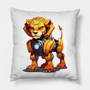 Cartoon lion robots. T-Shirt, Sticker. Pillow