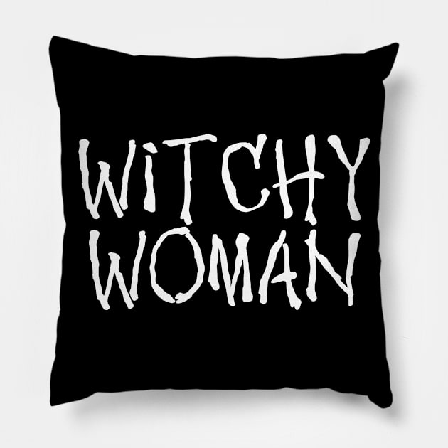 Wiccan Occult Satanic Witchcraft Witchy Woman Pillow by Tshirt Samurai