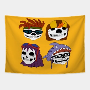 Rocket Power Skulls Tapestry