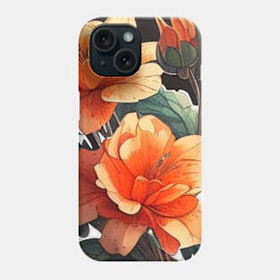 Orange Flowers Phone Case