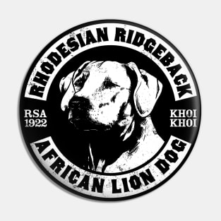 Rhodesian Ridgeback Logo Pin