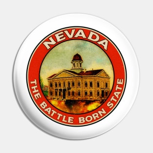 Nevada The Battle Born State Reno Las Vegas State House Pin