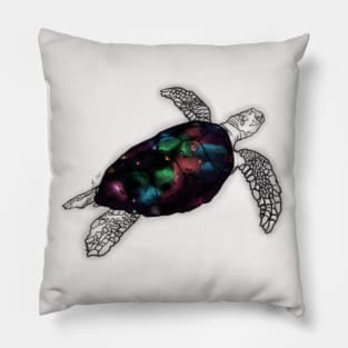 Life on a turtle shell Pillow