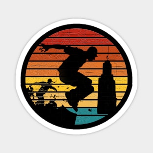 Retro Parkour Magnet