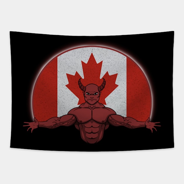 Devil Canada Tapestry by RampArt