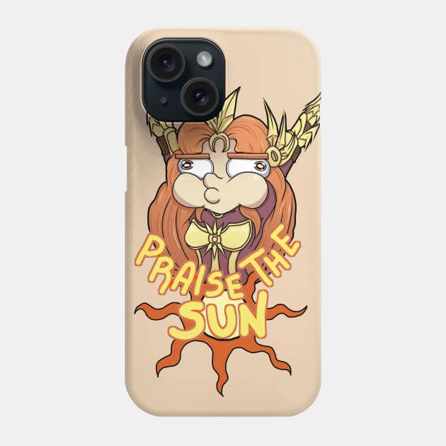 Praise The Sun Phone Case by AllKindsOfYES