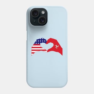 We Heart USA & Isle of Man Patriot Flag Series Phone Case