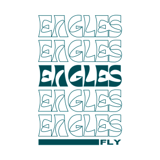 Eagles Fly Flying Bird Inspirational Hawk Fan T-Shirt