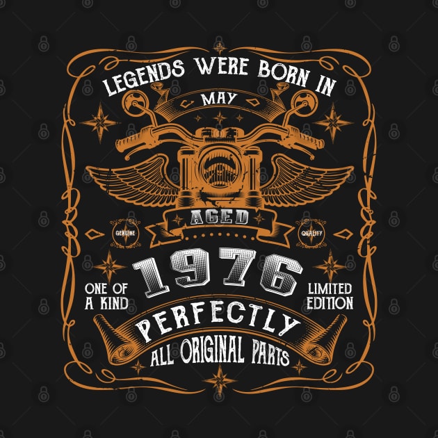 Legends Born In May 1976 45th Birthday Gift by Cartine