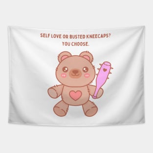 SELF LOVE BEAR Tapestry