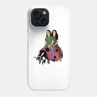 John and yoko riding a beatel Phone Case