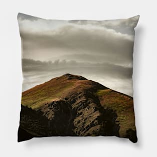 Fall Sunset Mountain Top Pillow