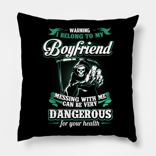 protecting girlfriend gift for your girlfriend love valentines day Pillow by LutzDEsign