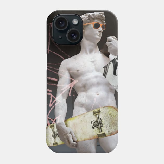 David The Skater Phone Case by Looki